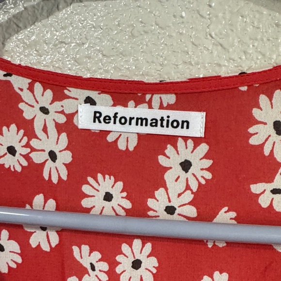 Reformation Red Floral Maxi Dress - Picture 2 of 16